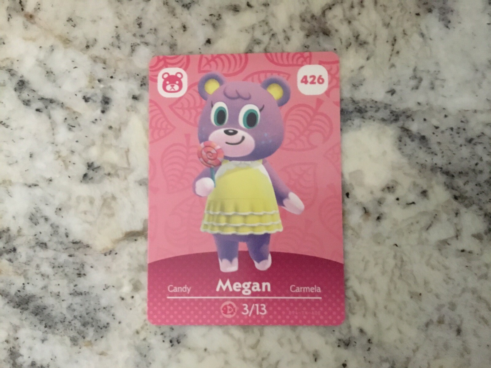426 MEGAN Animal Crossing Amiibo Authentic Nintendo Mint Card From Series 5
