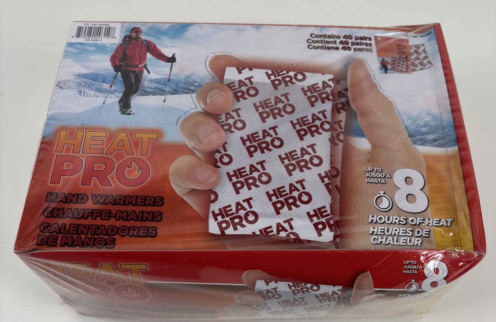 Heat Pro Hand Warmers 40 Pairs, 80 Total 8 Hours Hot Expiration 2029