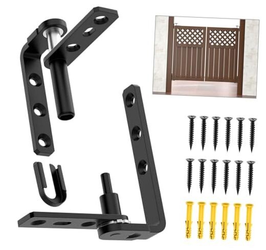 Dual Swing Saloon Door Hinges, Self Closing Cafe Door Hinge Features Small 1