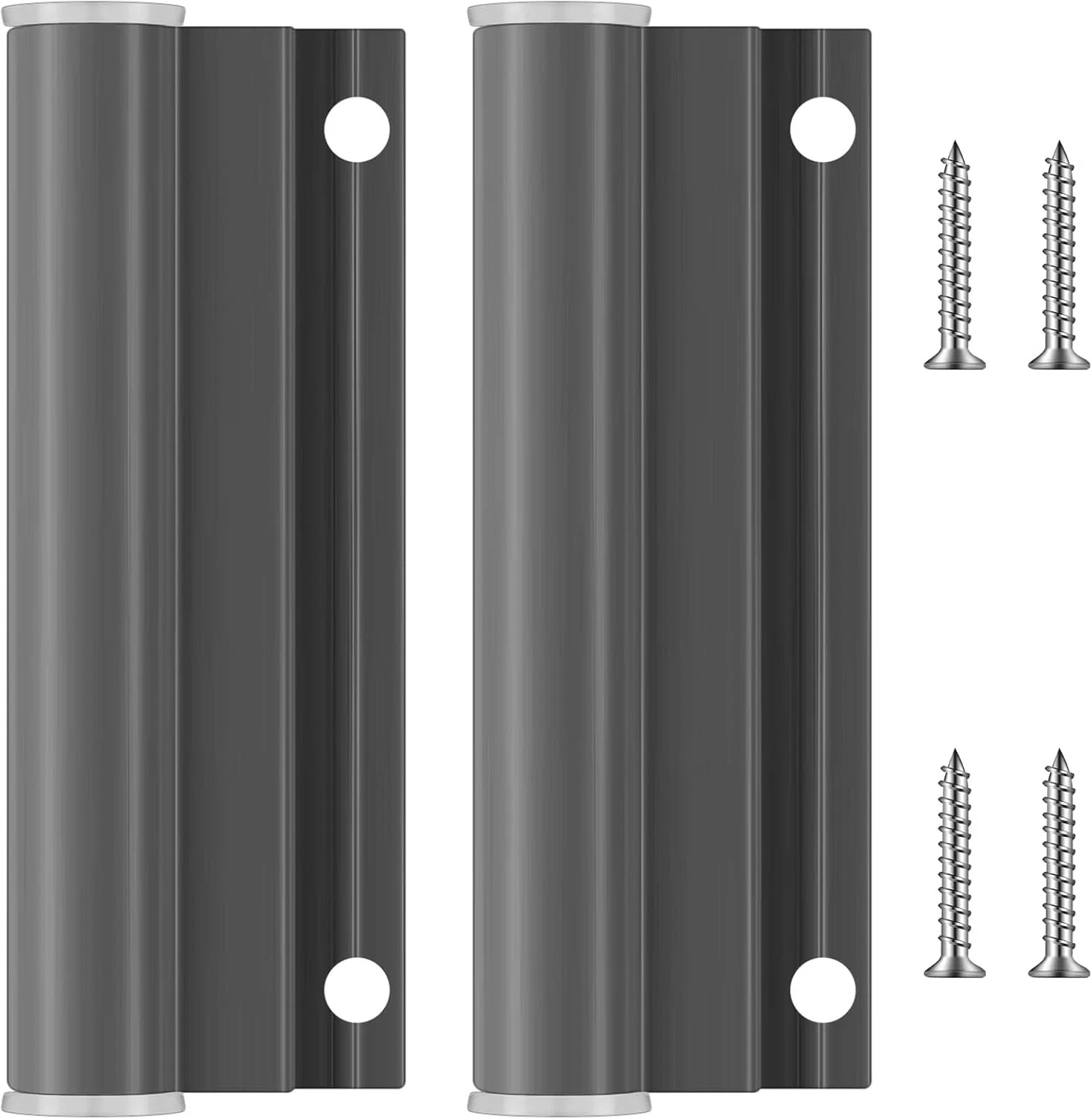 2 Sets Hinge Leaf for Screen Doors Gray Upper Storm Aluminum Door Replacement Pa