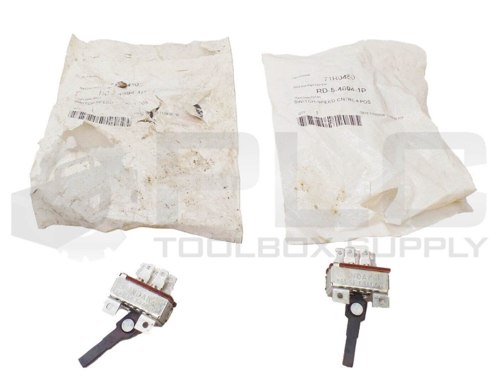 LOT OF 2 NEW RED DOT 71R0450 SWITCH-SPEED CONTROL 4 POS RD-5-4694-1P *READ*