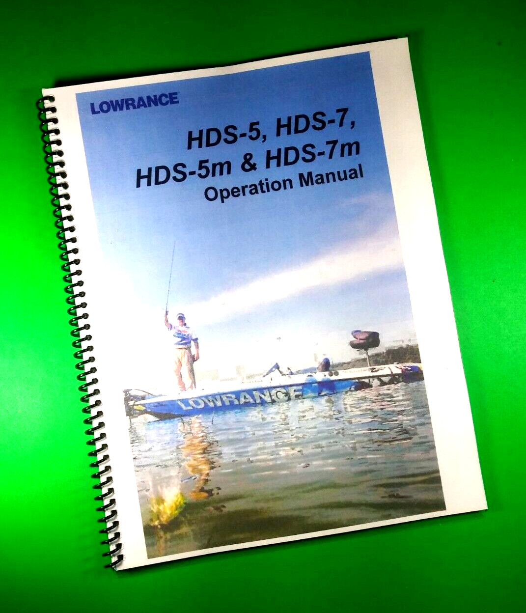 User Manual for Lowrance HDS-5, 7, 5m, 7m 132 Pgs. 8.5x11" Clear Plastic Covers