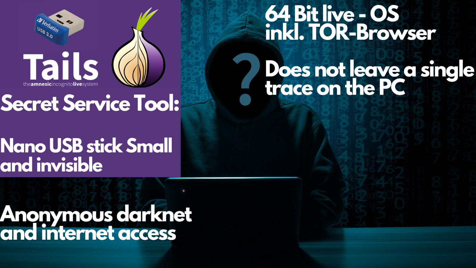 Nano Tails 7.4 Anonymous surf the internet & darknet with TOR without tracking