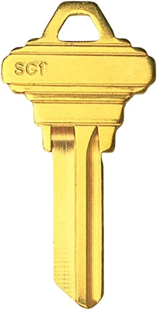 100PACK SC1 Key Blanks Uncut Blank Keys Copper Structures Blank Keys 5Pin