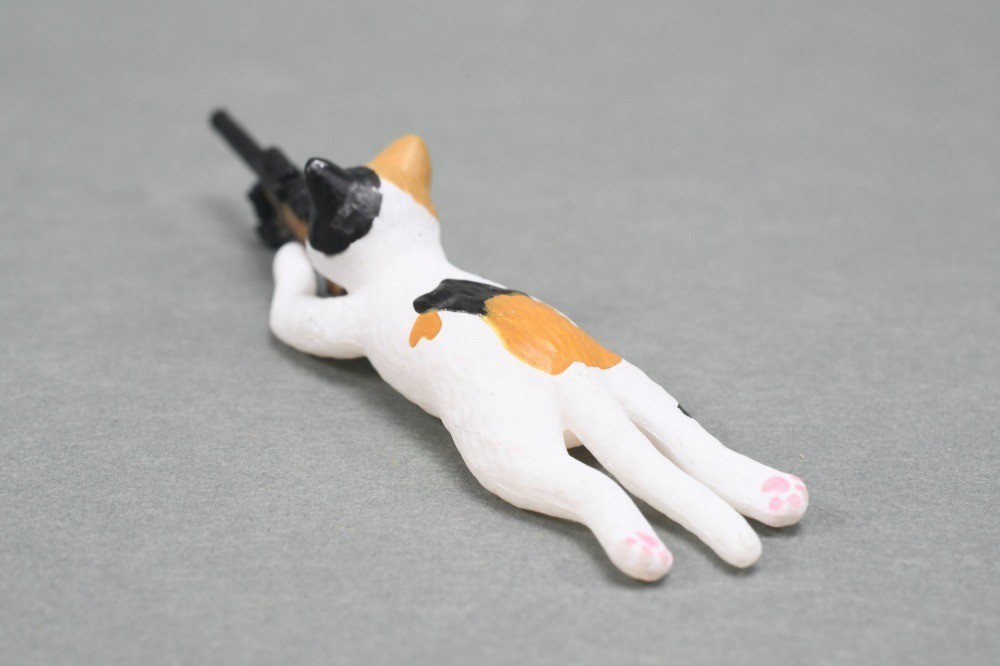 Sniper cat Capsule Toy Complete 5 Types set Gacha Japan