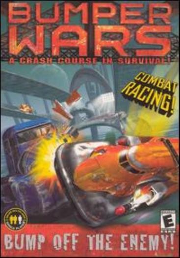 Bumper Wars PC CD pinball & demolition derby mix smashing cars collisions game!
