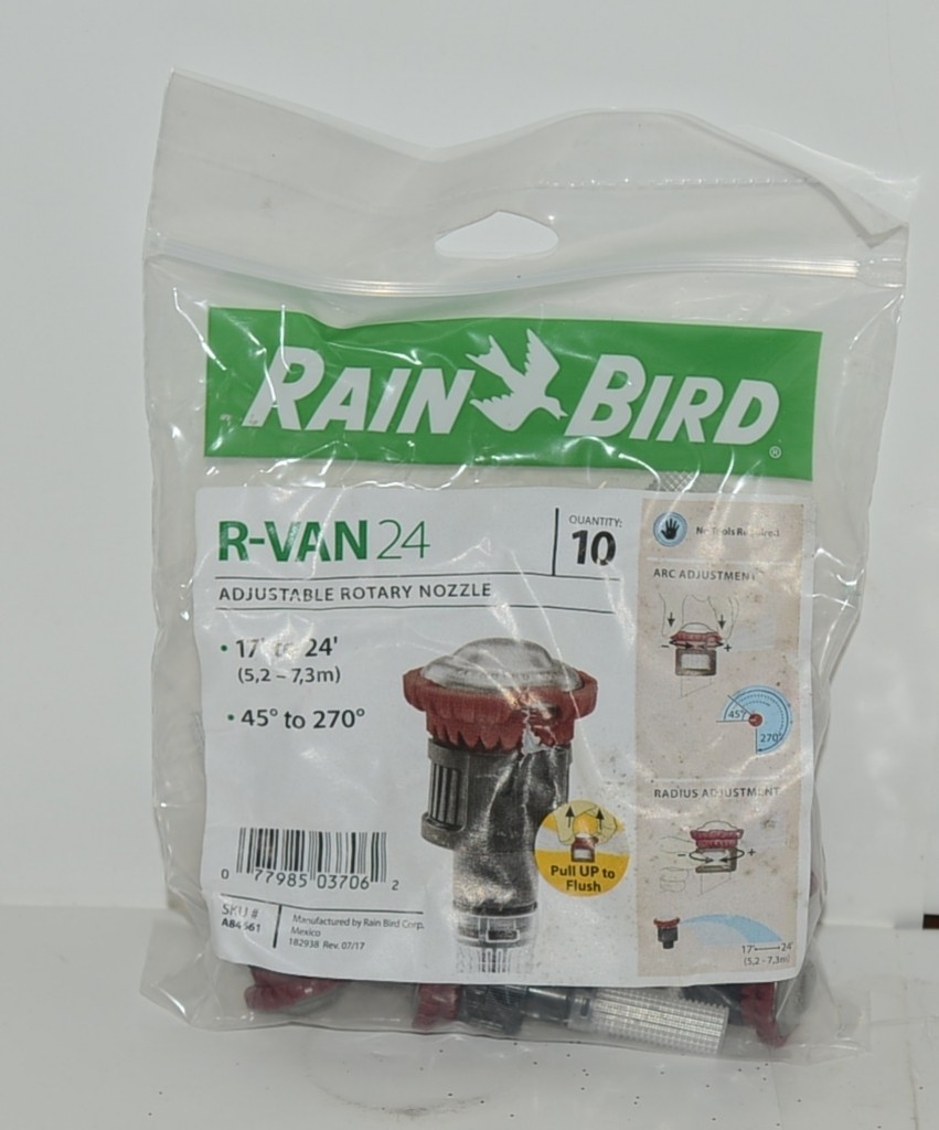 RainBird R VAN 24 Adjustable Rotary Nozzle 45 to 270 degrees Pack of 10