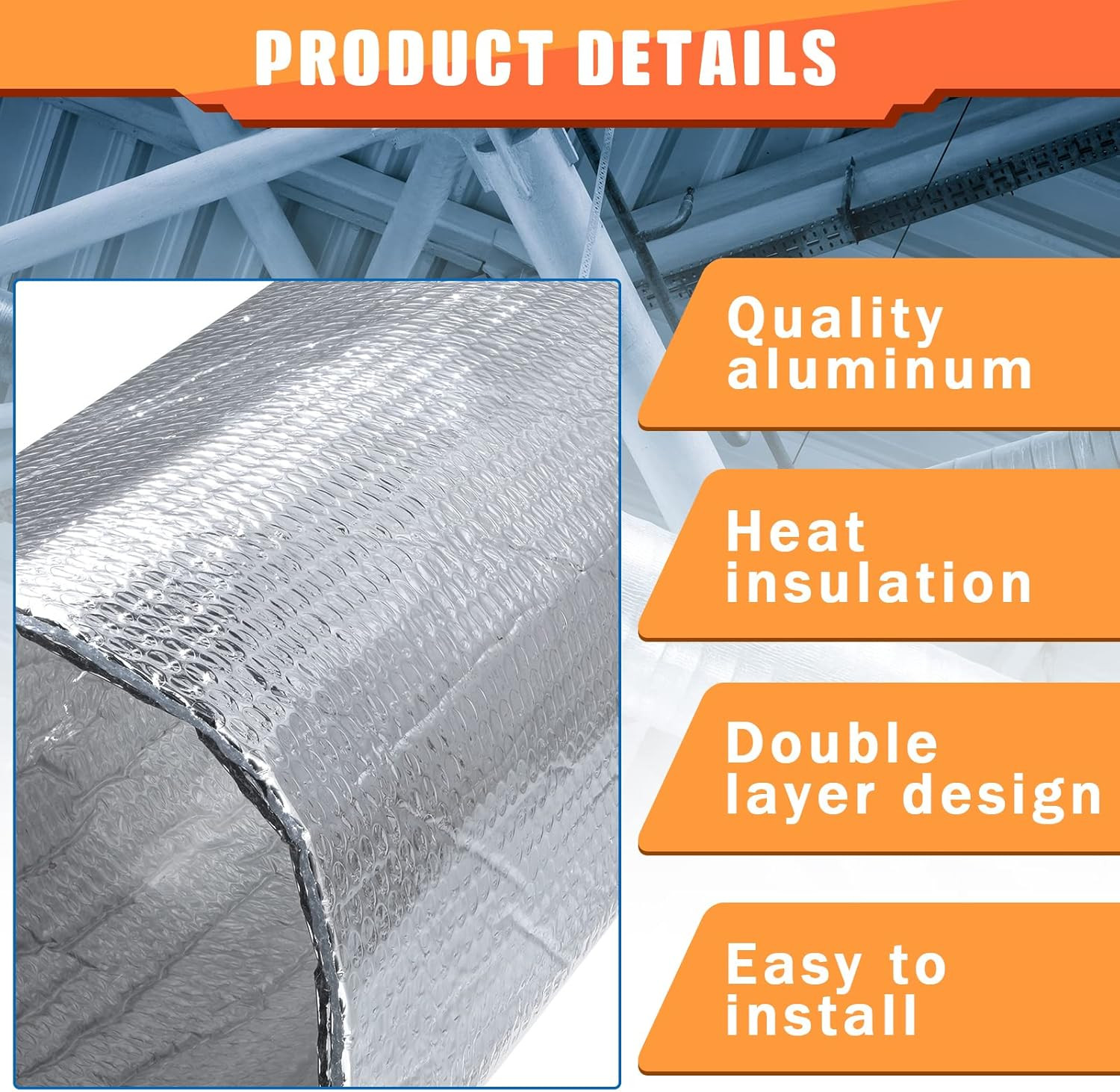 16 P Garage Door Insulation Kit Double Bubble Insulation Panels Reflective Alumi