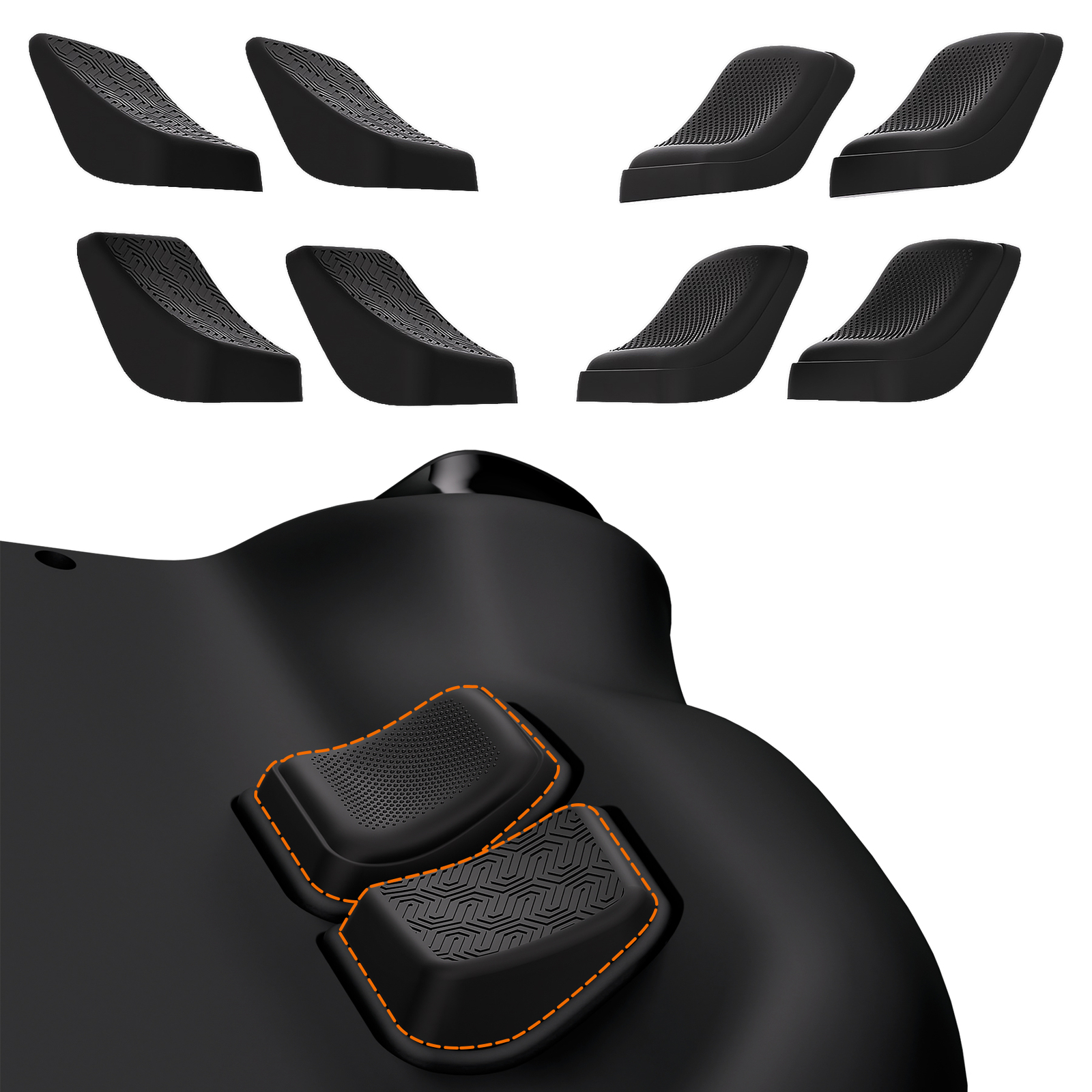 MIX Version Back Buttons Set for Steam Deck OLED - Streamlined Studded Design