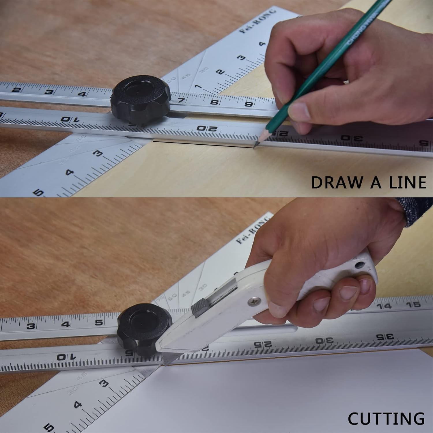 Triangle Ruler Square Carpentry Squares Folding Aluminium Frame Construction ...