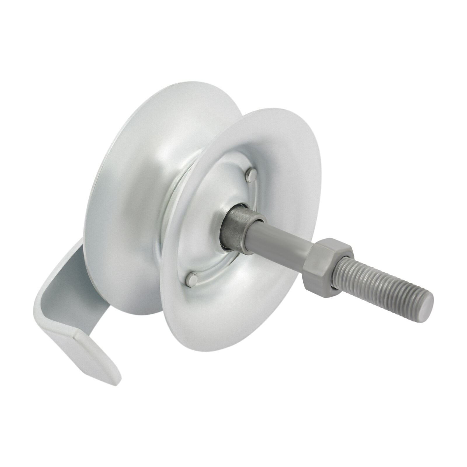 Heavy-Duty Sliding Gate Hardware Kit Double Wheel Rollers Galvanized 600 lb