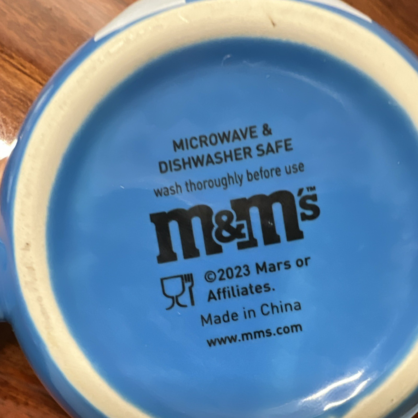 M&M's Blue Character Mug 2023 Candy & Nuts Theme Original