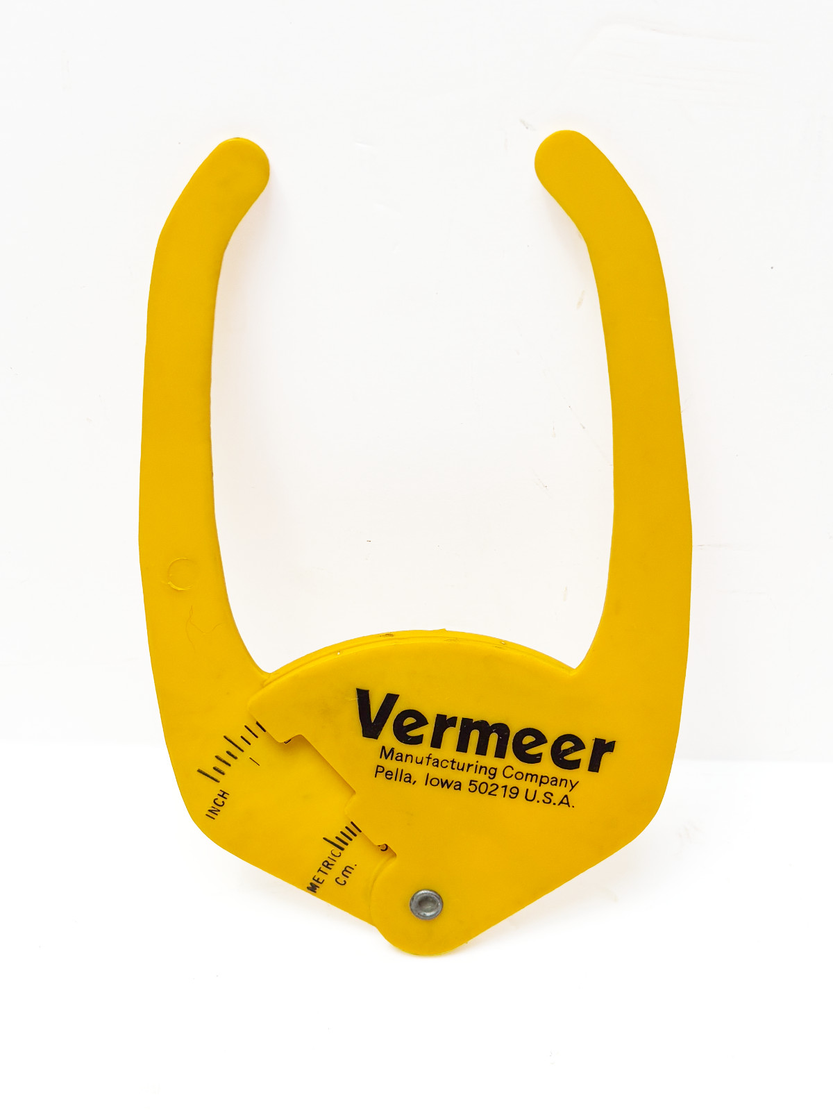 VINTAGE Vermeer Manufacturing Co Pella, Iowa, Plastic Pocket Caliper