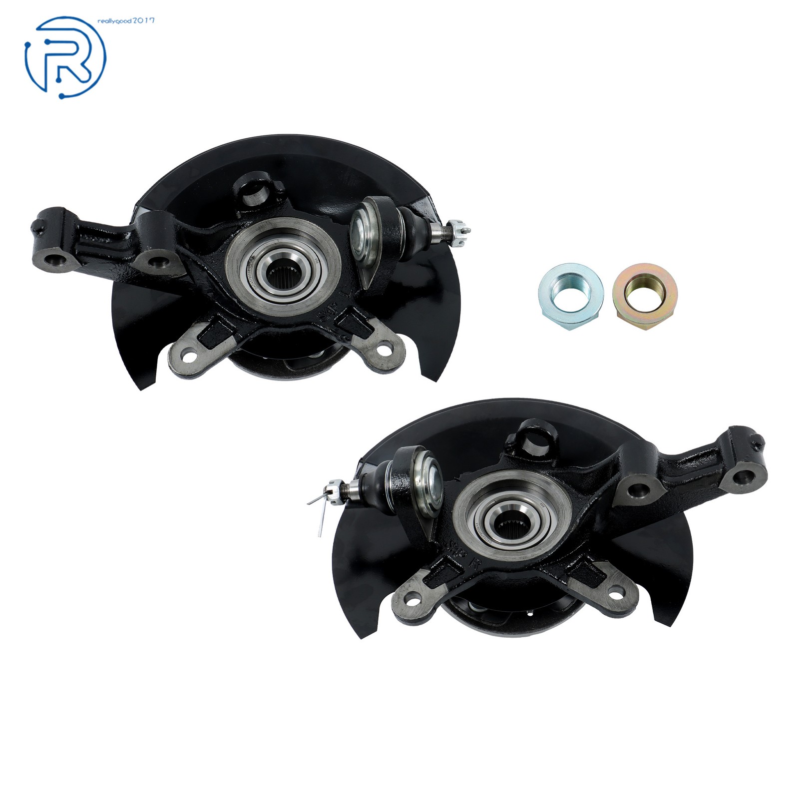 For 2003-2005 Honda Civic 1.7L Pair Front Wheel Hub & Bearing Knuckle Assembly