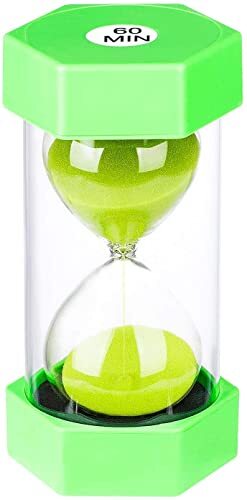60 Minute Hourglass Sand Timer Sandglass Timer for Games Classroom