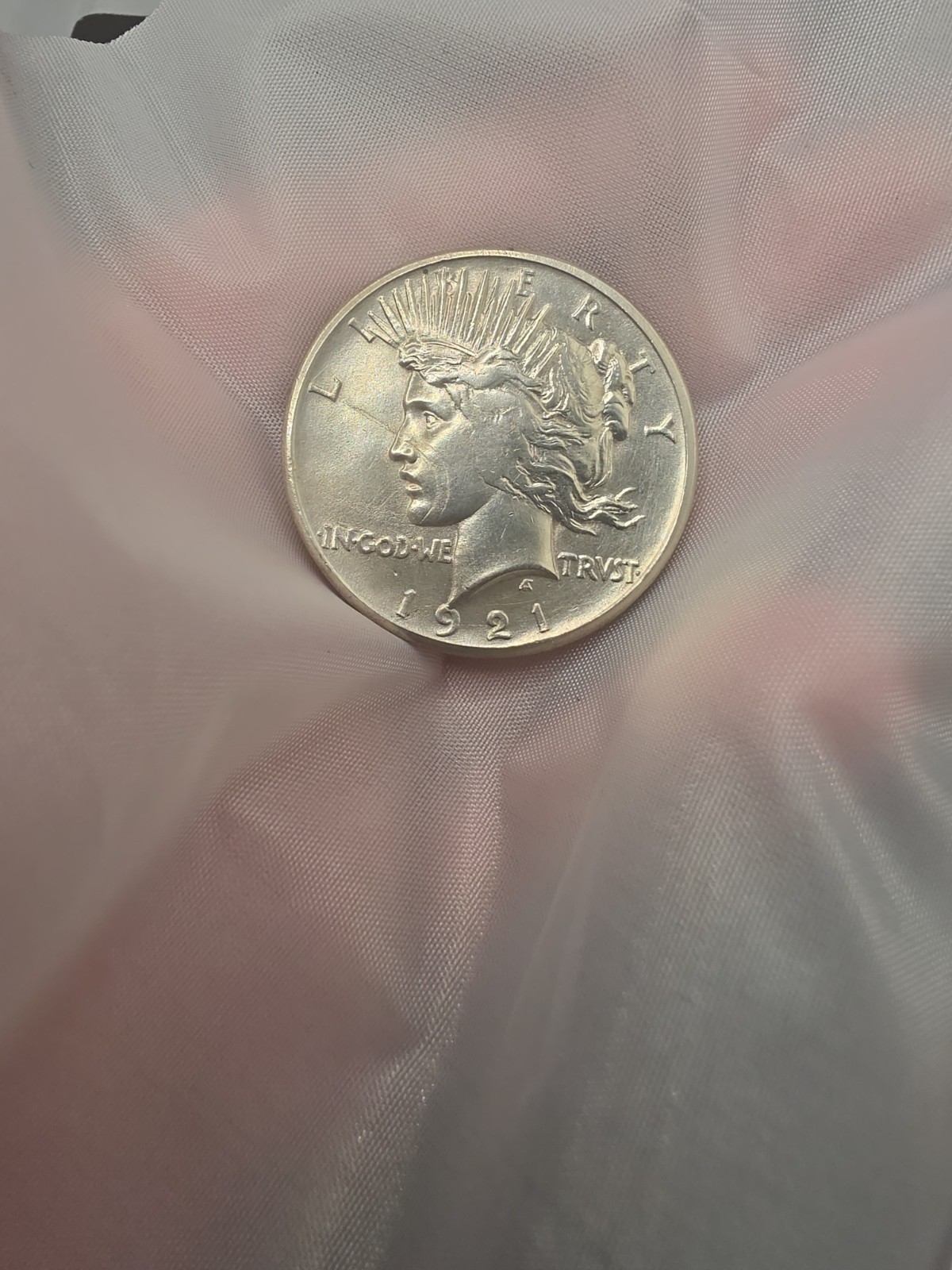 1921 high relief peace dollar LUSTER!!
