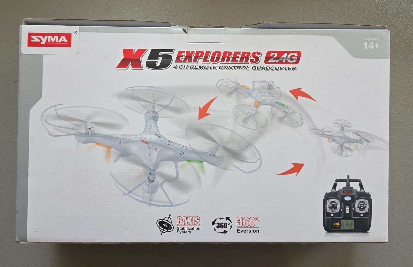 Syma X5C Explorers 2.4G 4 CH Remote Control Quadcopter White