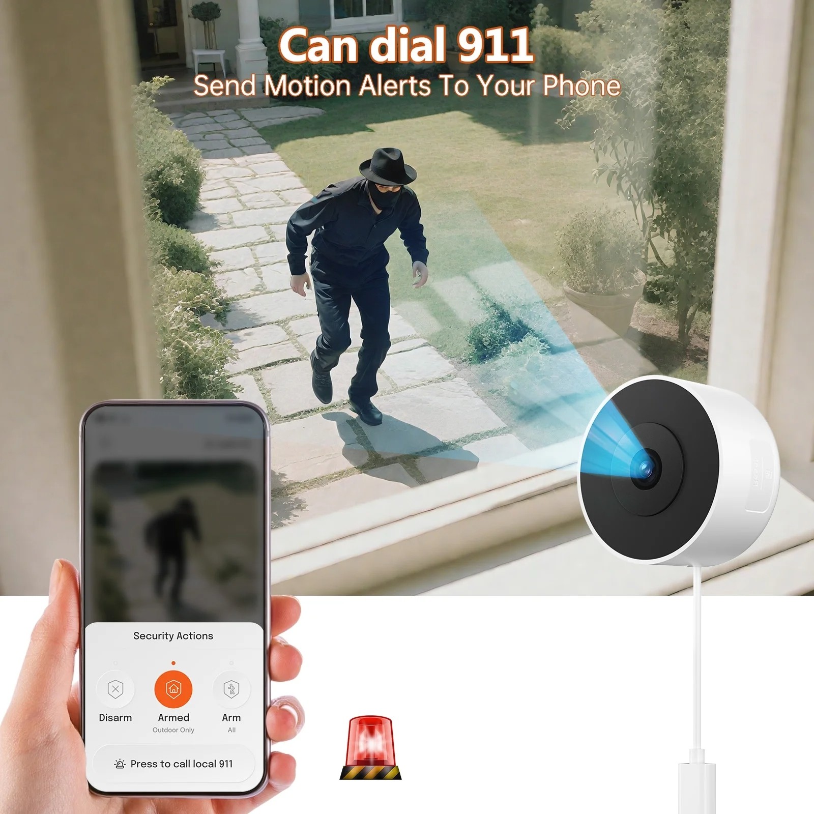 2Pack 2K Window Camera 2.4G WIFI Indoor Home Camera with Starlight Night Vision