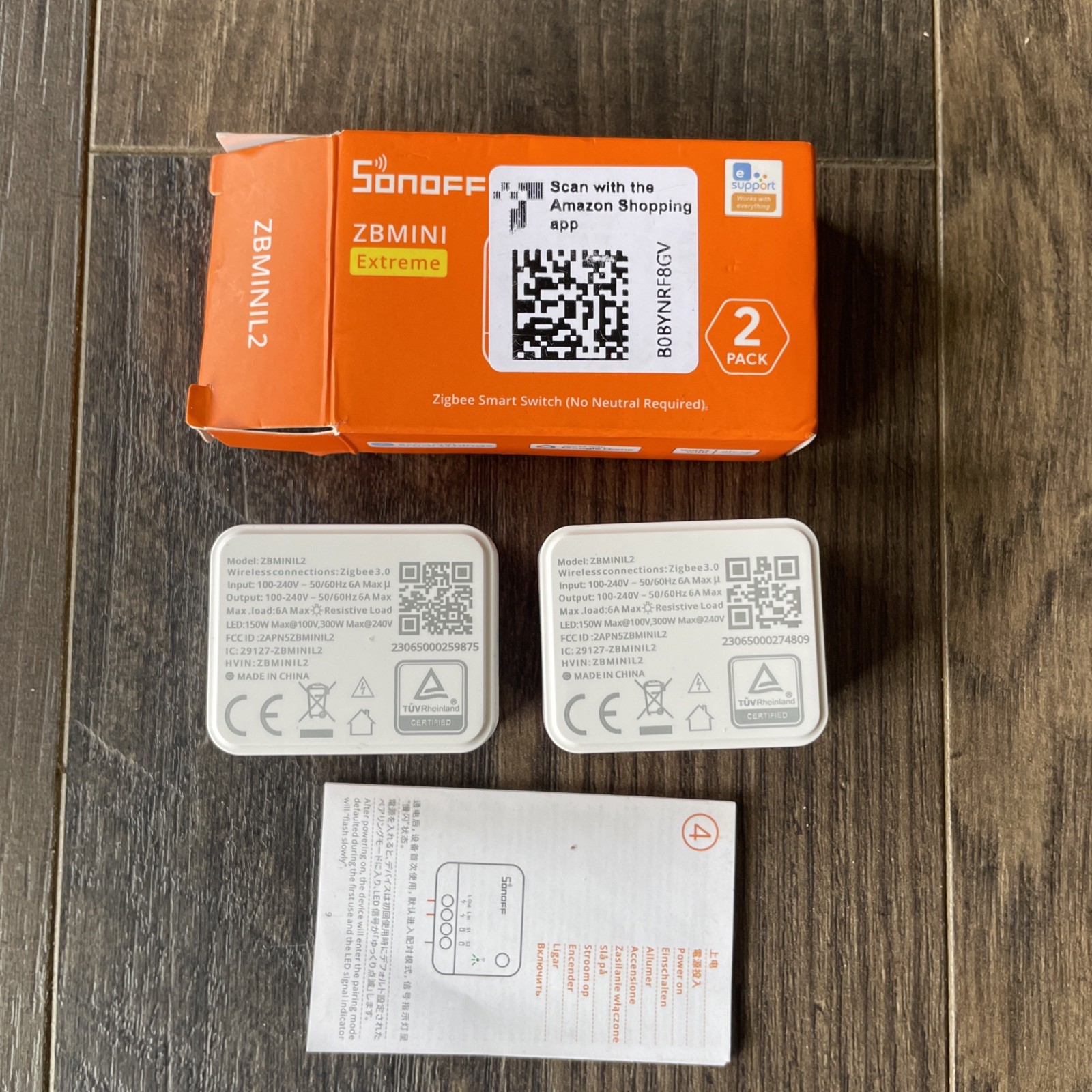 SONOFF ZBMINI Extreme Zigbee Smart Switch (No Neural Required) 2 Pack ZBMINIL2