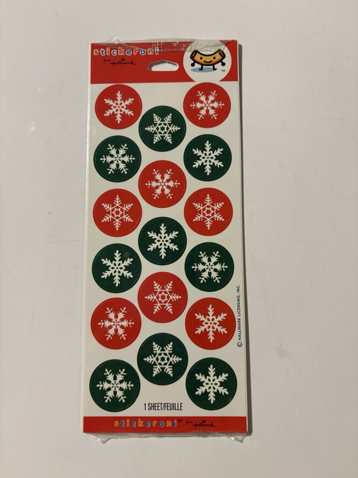 Hallmark Stickeroni Christmas Stickers - New In Package - Snowflakes