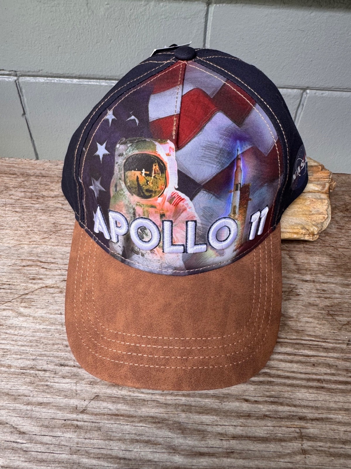 Kennedy Space Center Apollo 11 Hat NASA Moon Landing Astronaut Cap NWT