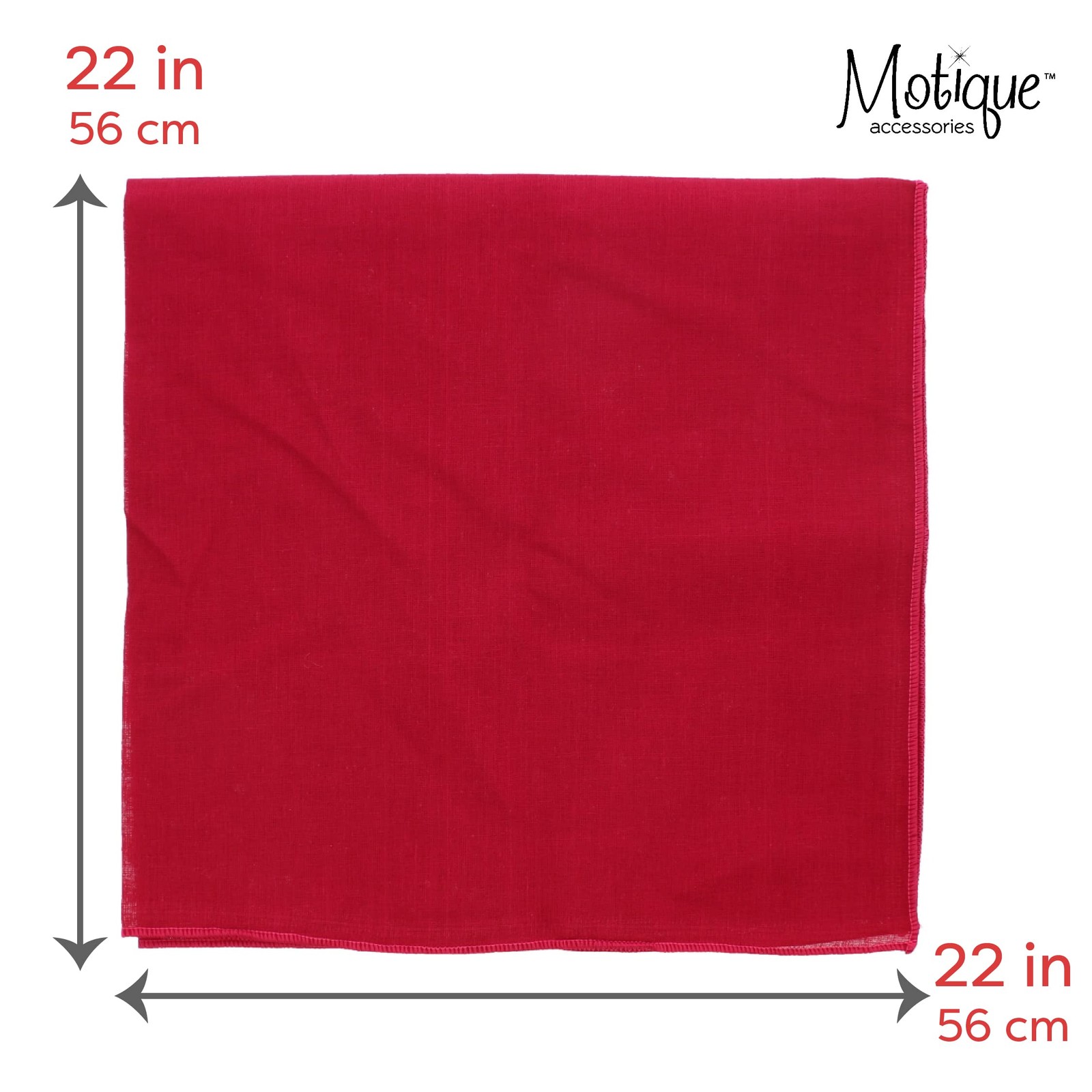 Solid Color Bandana Red