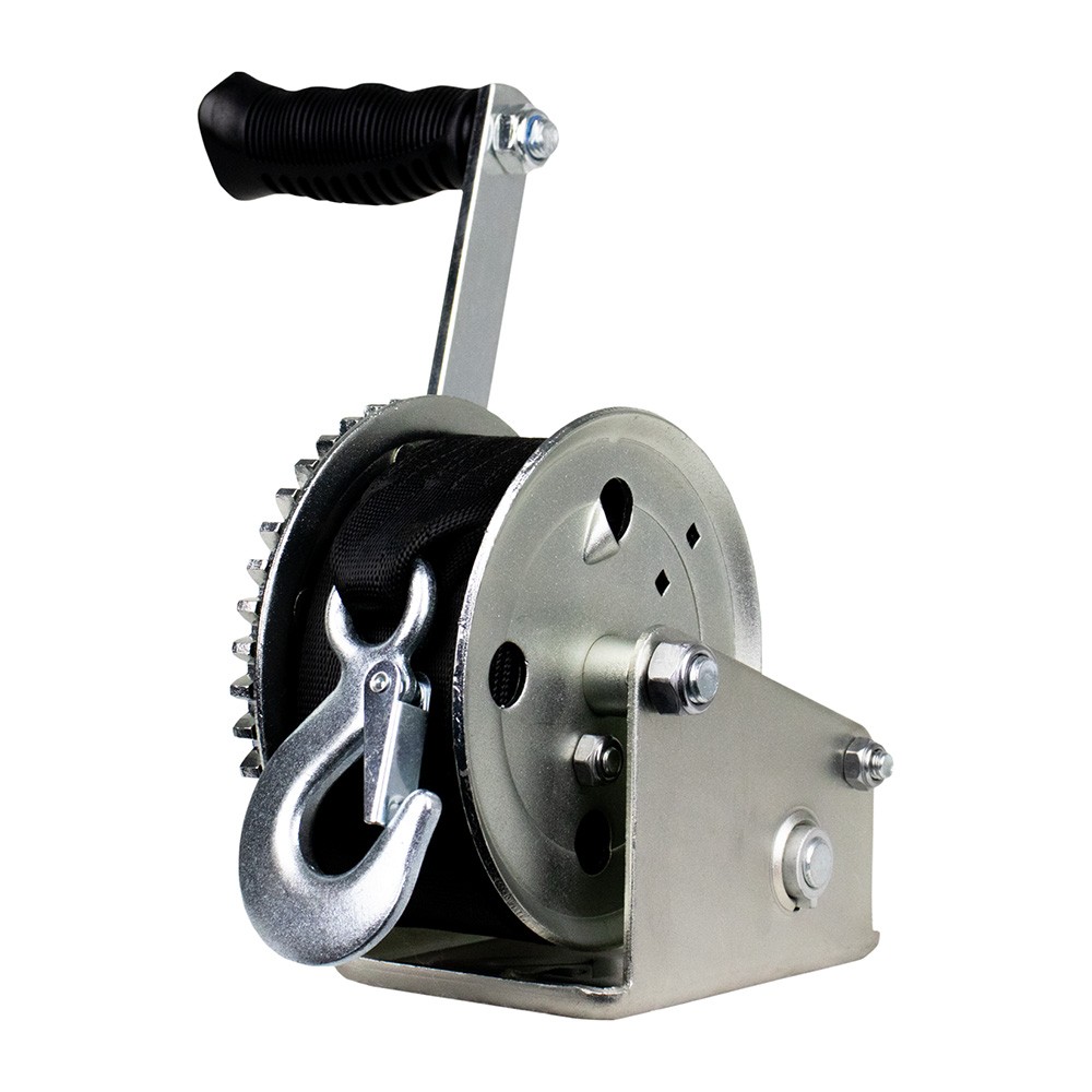 Powerwinch Utility Series Winch 600lb, 6" Crank Arm - Zinc 21500-W-0600-6-Z-R...