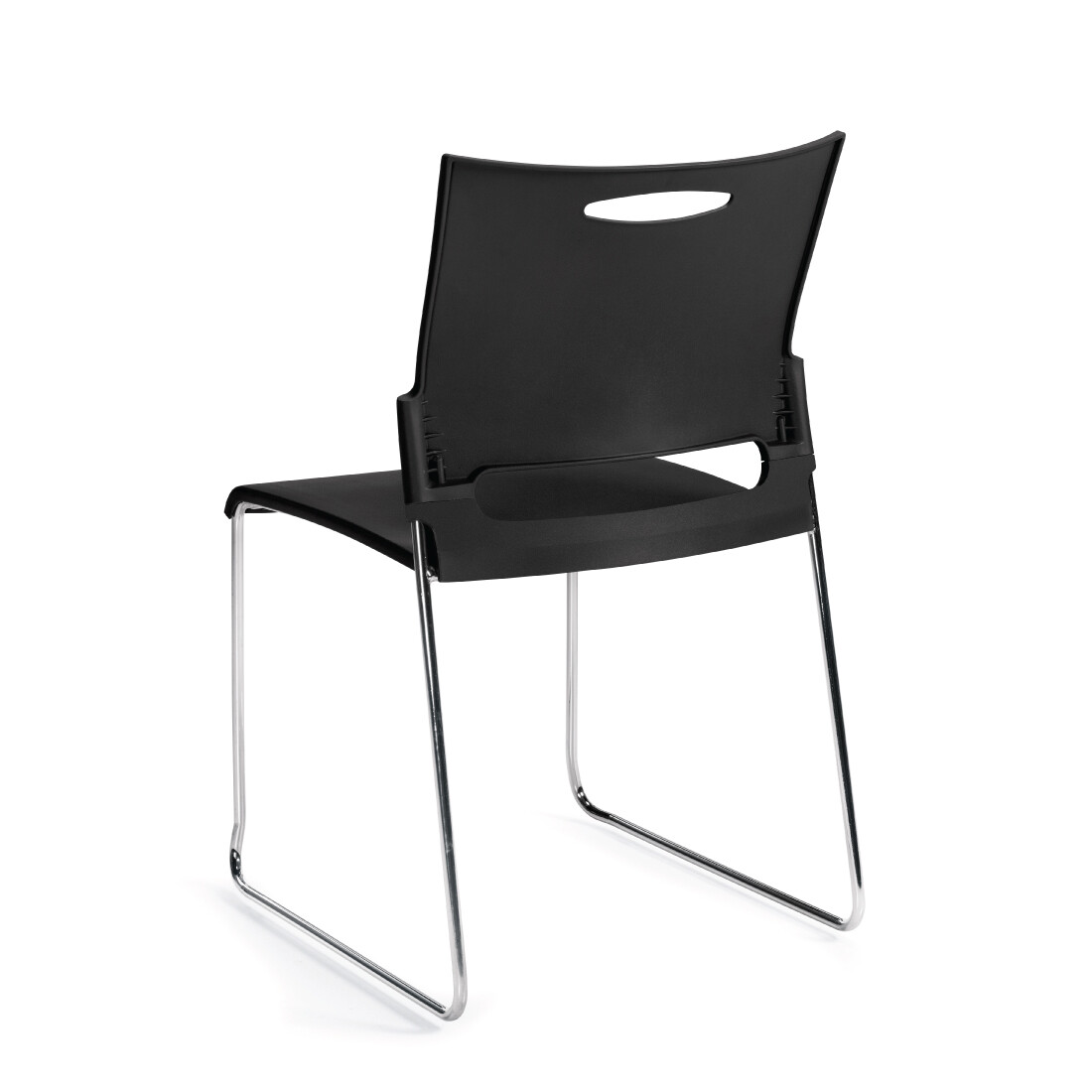 GOF 36" Modern & Durable Espresso Round Table Set w/ 2 Stackable Chairs