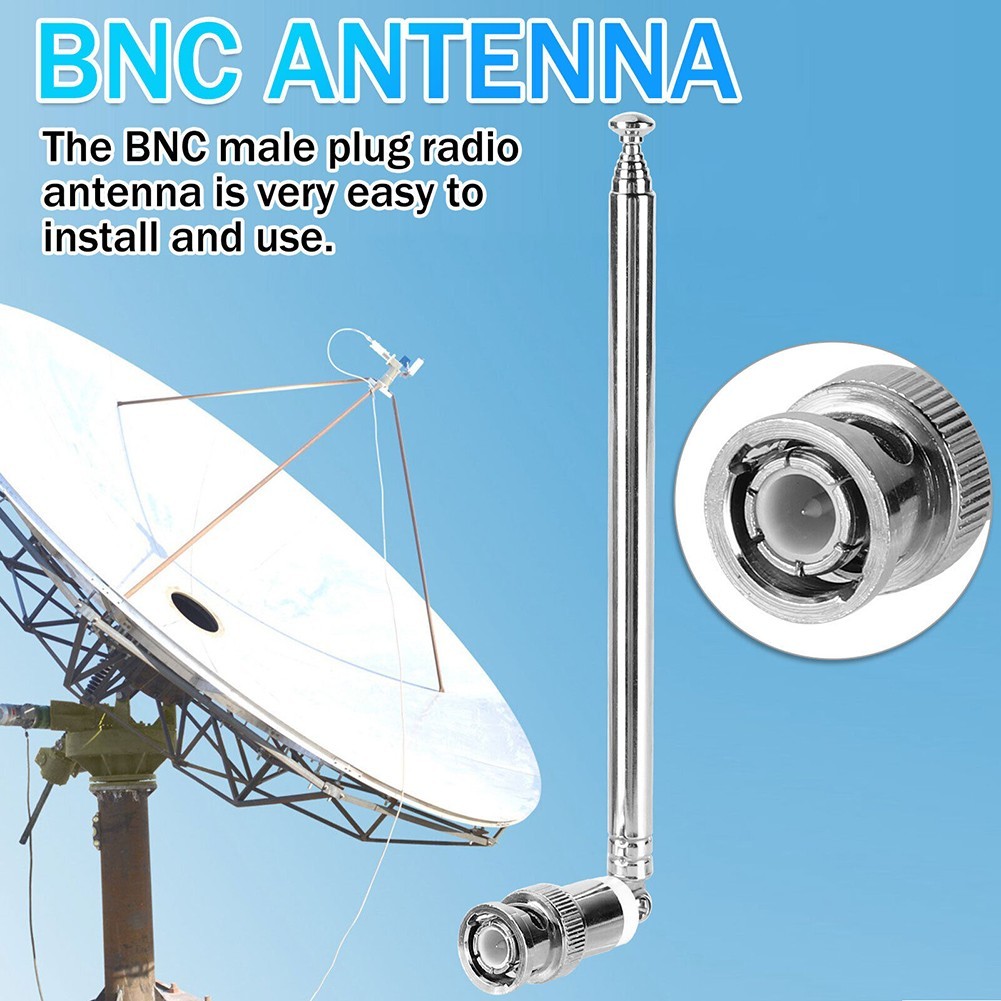 Optimized Signal Reception with Rotatable BNC For Radio Antenna (2pcs)