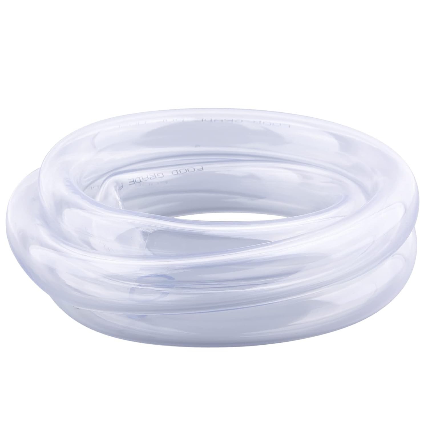 DERNORD PVC Tubing 3/4"ID X 1"OD Flexible Clear Vinyl Hose 5 Feet for