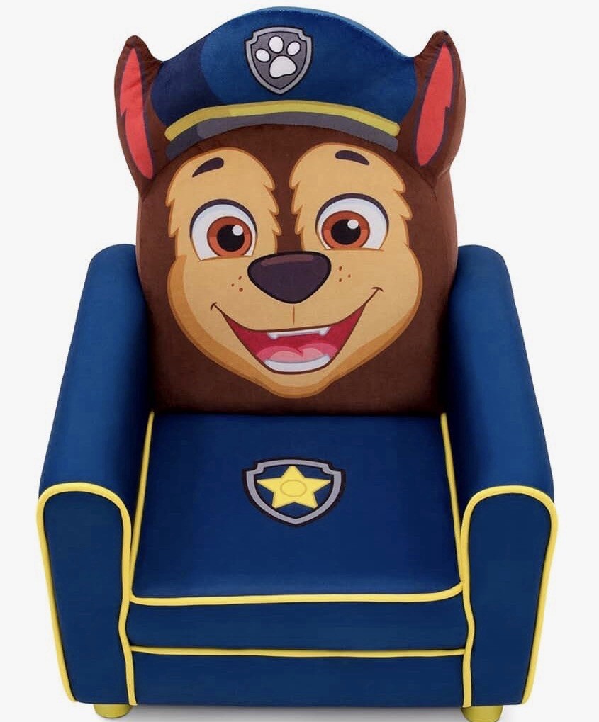 Delta Children Figural Upholstery Chair Nick Jr. Paw Patrol Chase
