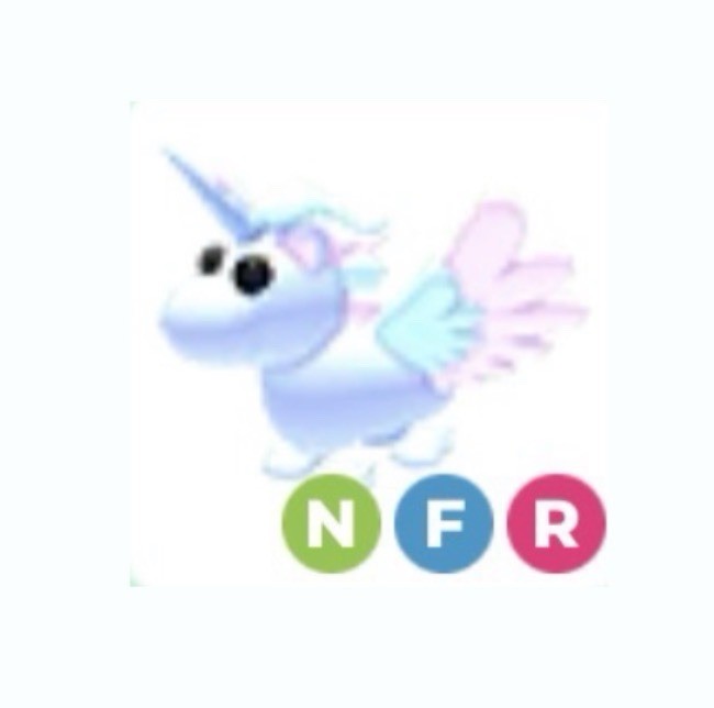 Adopt Me! Neon Fly Ride Unicorn Virtual Pet NFR Game Item Asset for Online Game