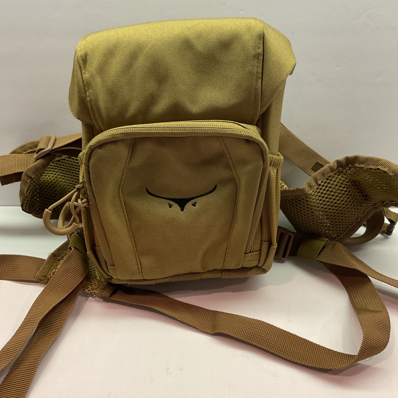 Boundless Performance Binocular Harness with Rangefinder Pouch Coyote Brown