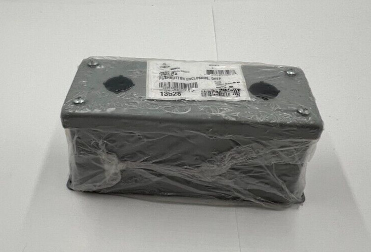 nVent Hoffman E3PBGXM Deep Pushbutton Enclosure Type 12, 3PB x 22.5mm Gray Steel