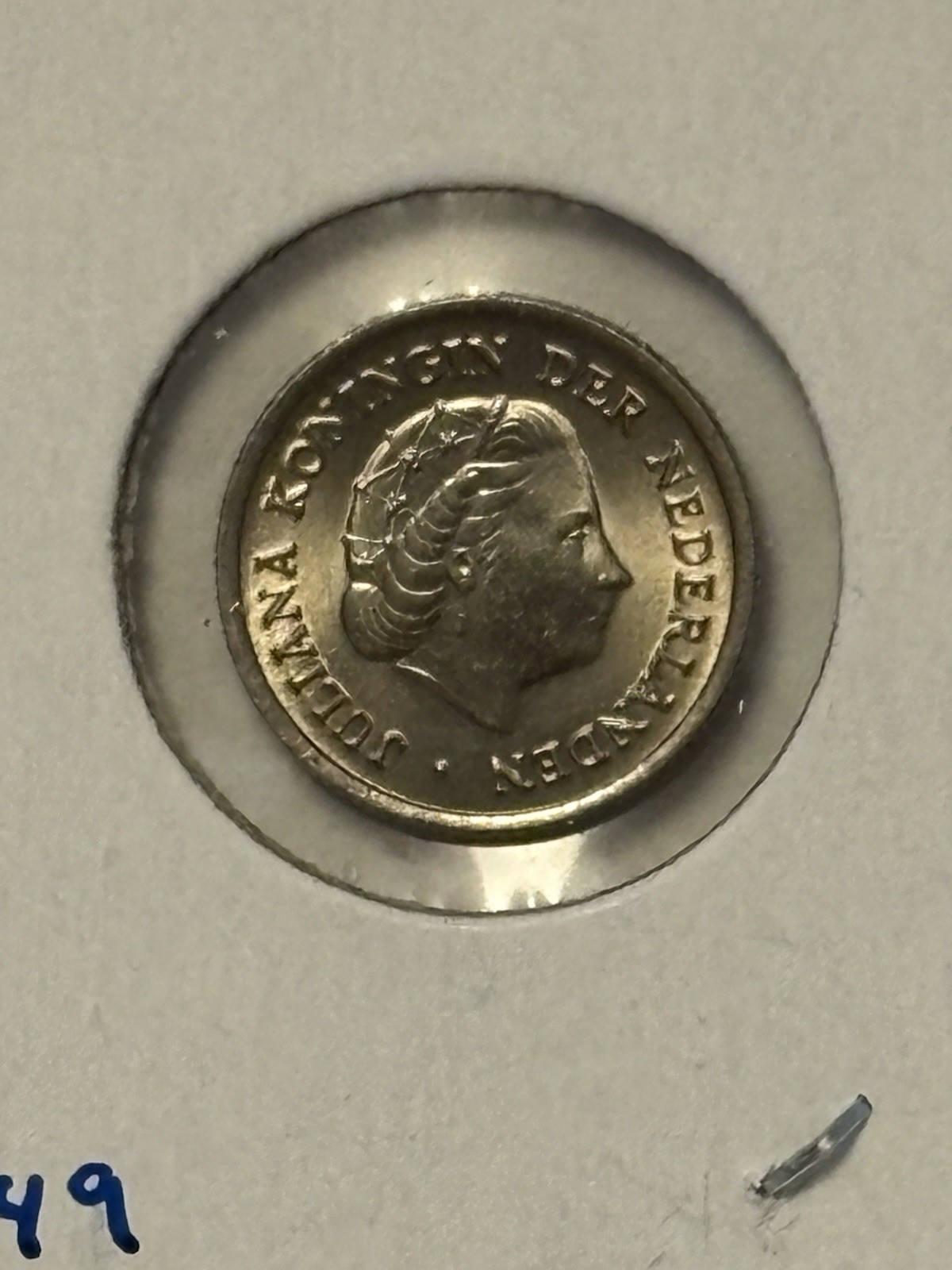 Netherlands 10 Cent Coin 1959 Juliana Koningin der Nederlanden KC249
