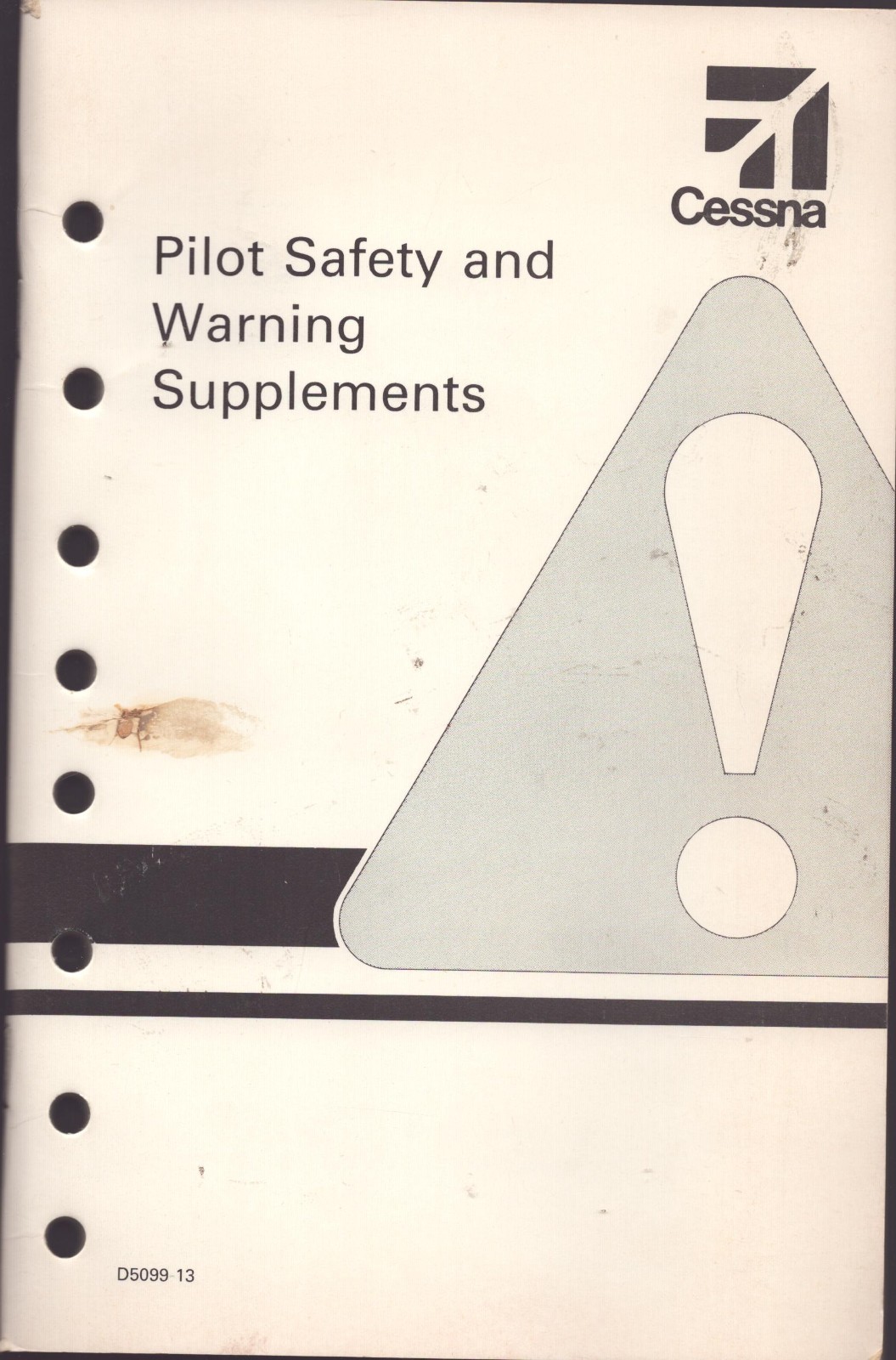 1985 CESSNA Pilot Safety and Warning Supplements