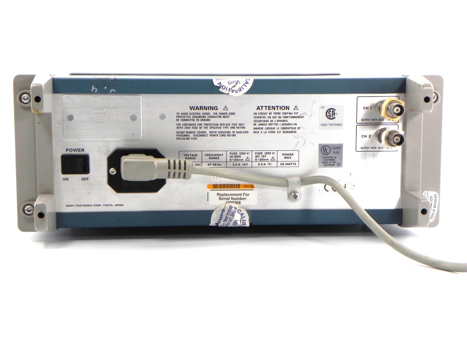 Tektronix A6909 Two Channel Isolator, 60 MHz