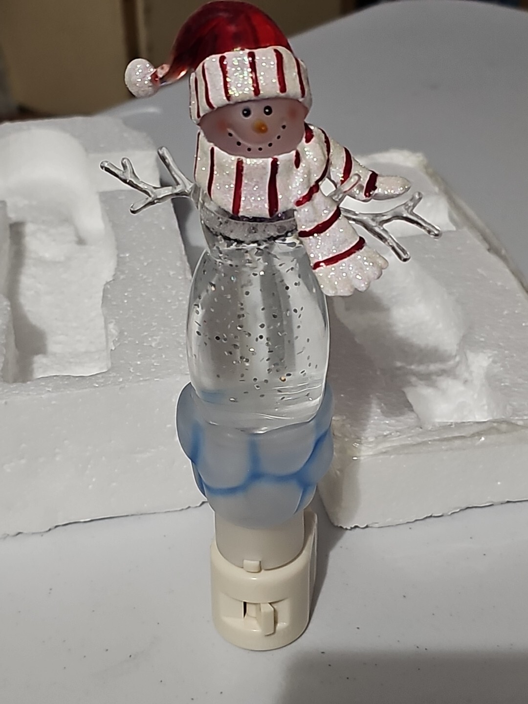 Enchanted Forest Snowman Lava Nightlight