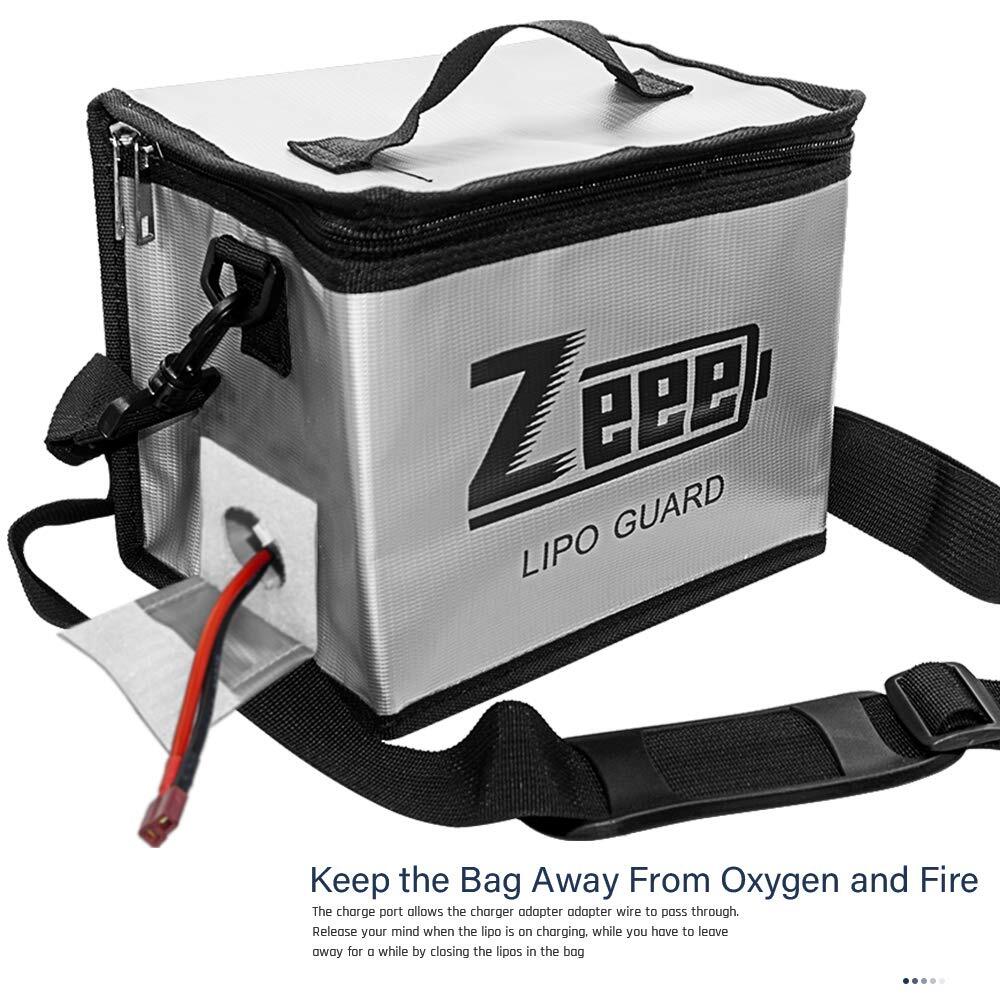 Zeee Lipo Battery Safe Bag Fireproof Explosionproof Guard for Storage & Charge