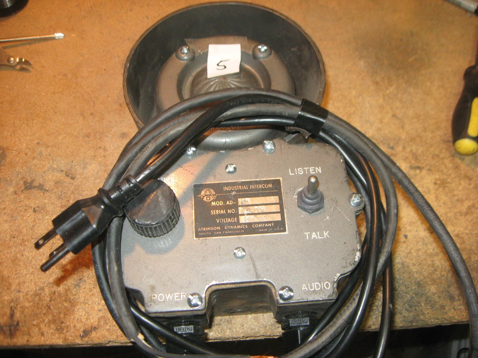 ATKINSON DYNAMICS INDUSTRIAL INTERCOM AD-27