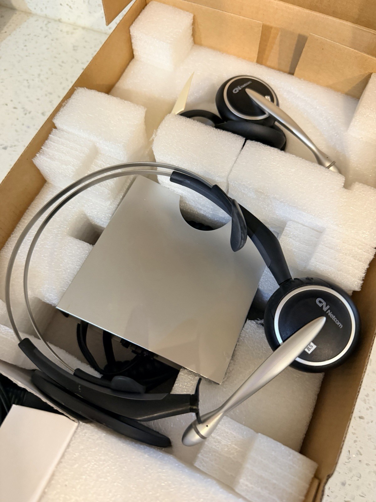 GN Netcom Wireless Headset GN9120 W Charging Station Instructions & Power Cord