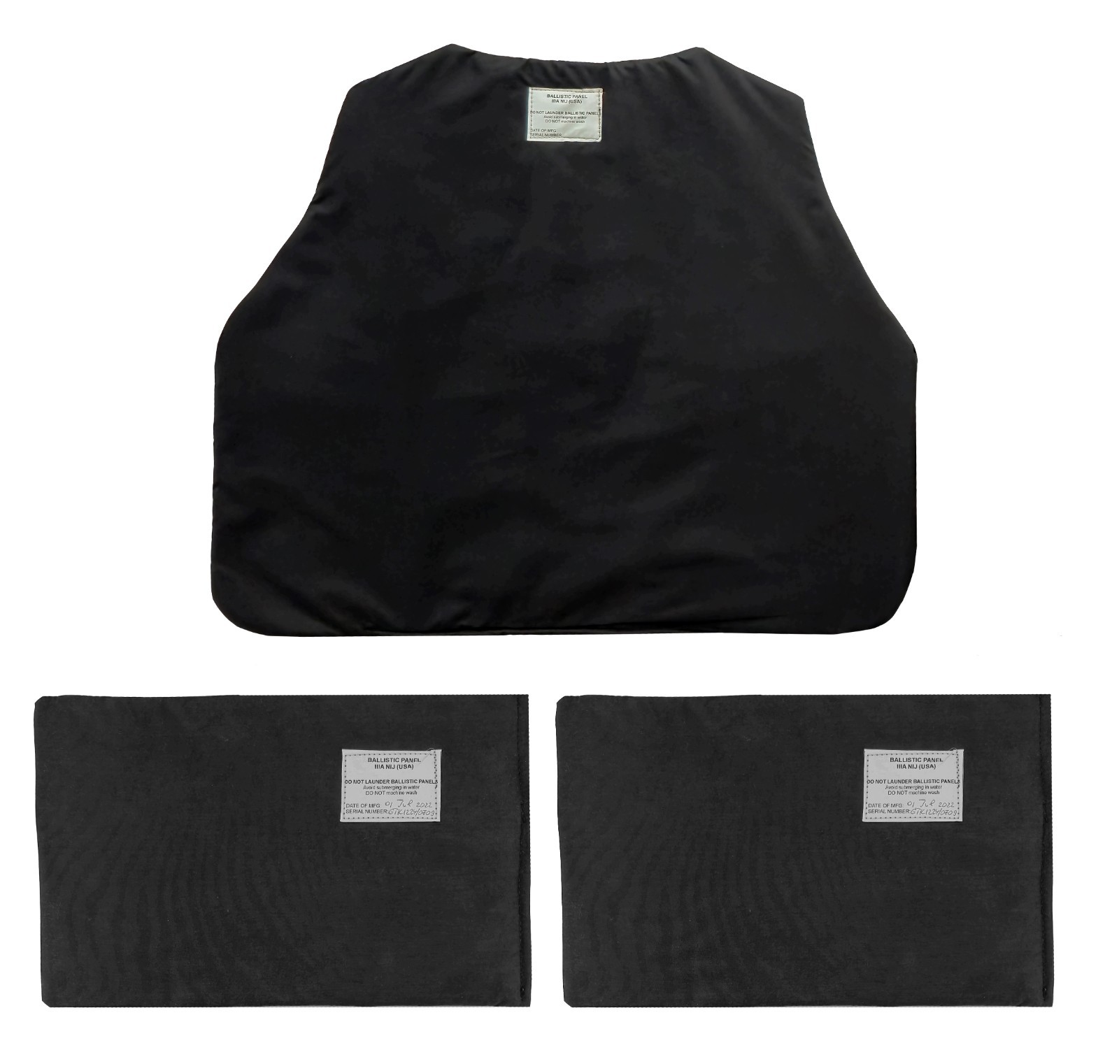 Rear & Lateral Protection IIIA Soft Inserts Set for Shark 4XL Tactical Vest