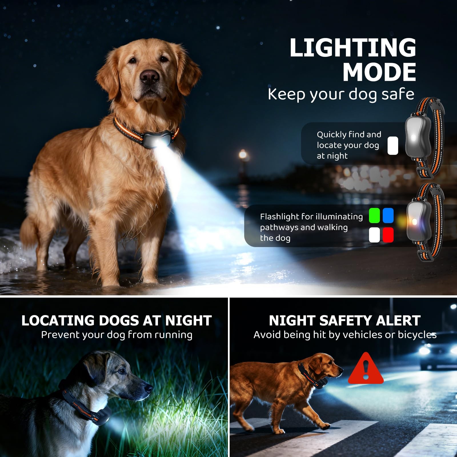 Shock Collar for Dog - 3300FT Dog Shock Collar with Remote, IP67 Waterproof T...