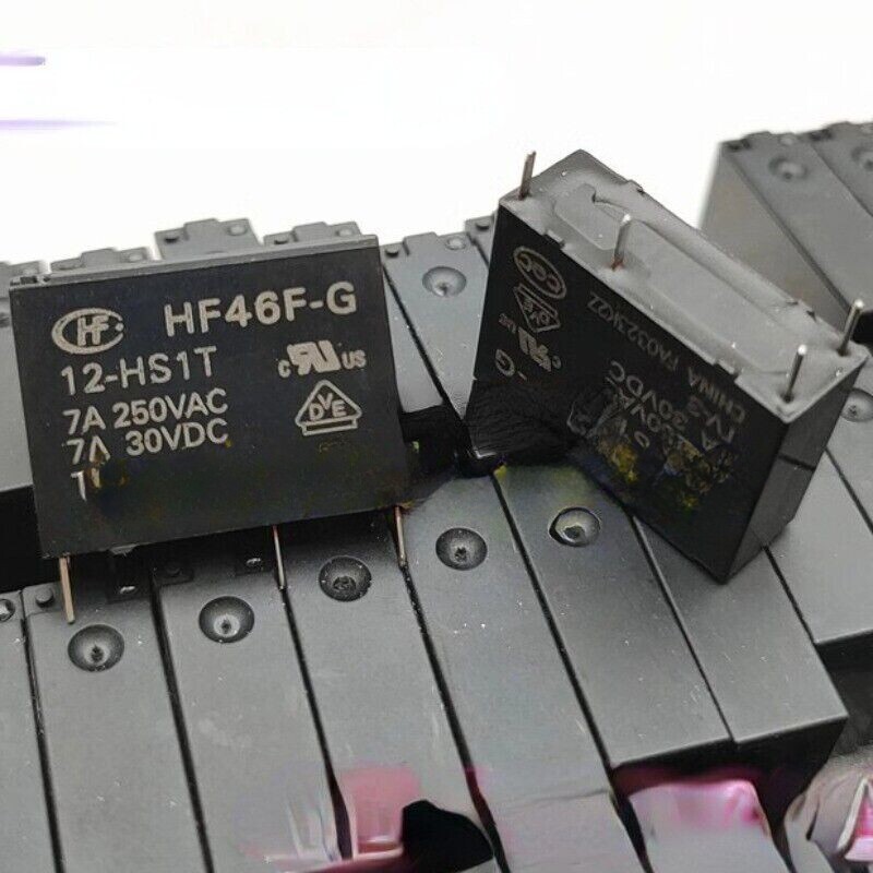 10PCS NEW HF46F-G 12-HS1T 12VDC 7A relay