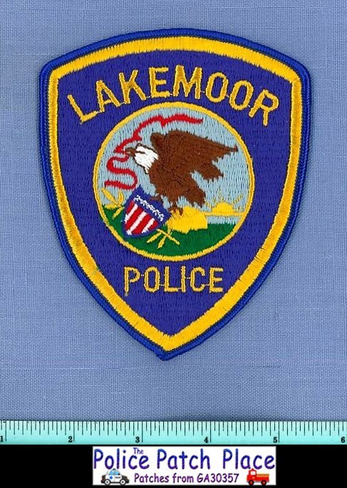 LAKEMOOR ILLINOIS Police Shoulder Patch STATE SEAL 2E