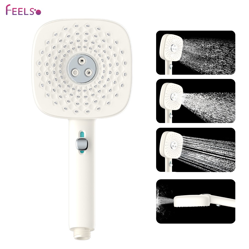 High Pressure Shower Head with Handheld, 4.8 inch Large Showerhead 4-Spray Mode