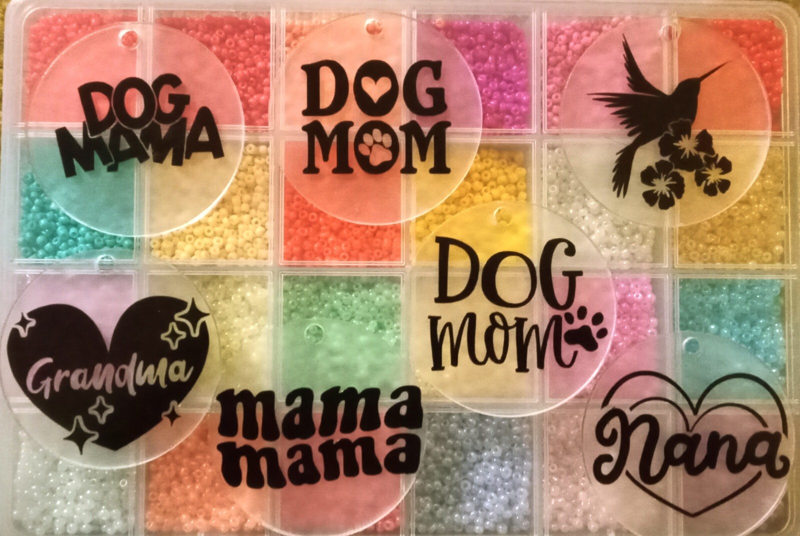 Round acrylic keychain Discs- custom