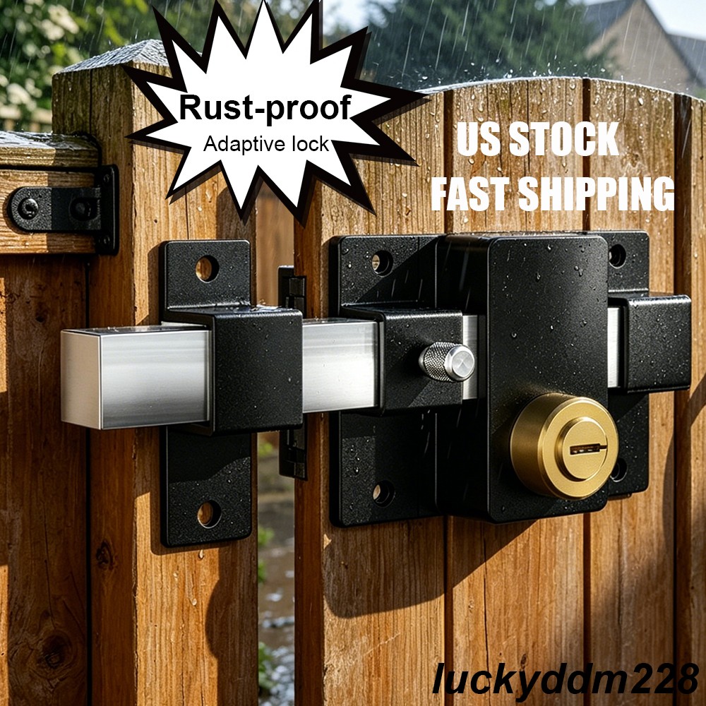 40-80mm Stainless Steel Long Throw Gate Lock Wooden Door for Right & Left Door