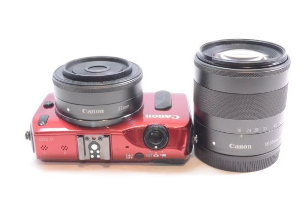Canon EOS M Double Lens Kit Red #H0042508025A