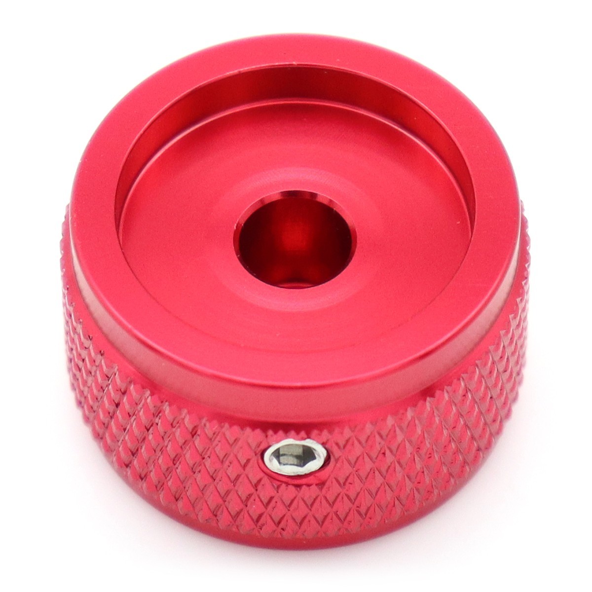 4Pcs Aluminum Guitar Knobs Electronic Control Pot Cap Volume Audio Knobs Red